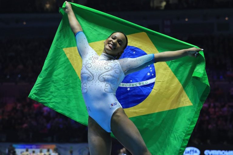 Rebeca Andrade Faz História e Conquista o Ouro no Mundial de Ginástica